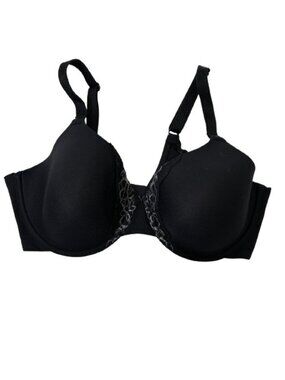 Olga 35445 To A Tee Lace Contour Bra 38C Black - Smoothing Discontinued Style